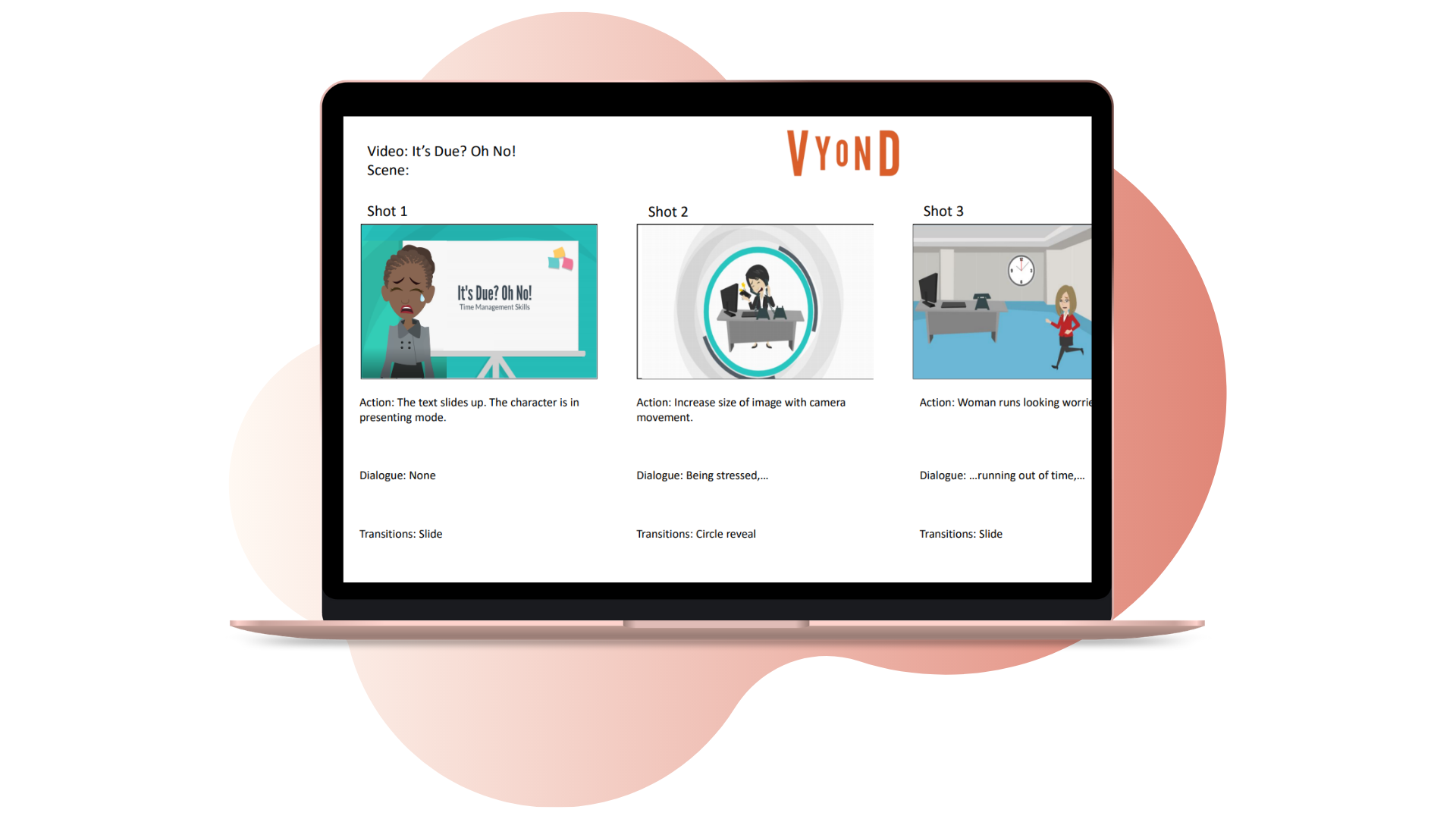Vyond storyboard image